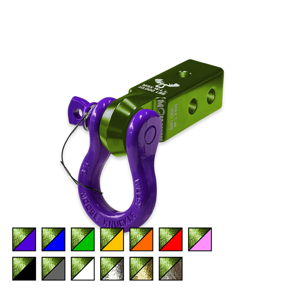 Moose Knuckle Offroad B'oh 3/4 Spin Pin Shackle and Mohawk 2.0 Receiver Combo FN000037-001