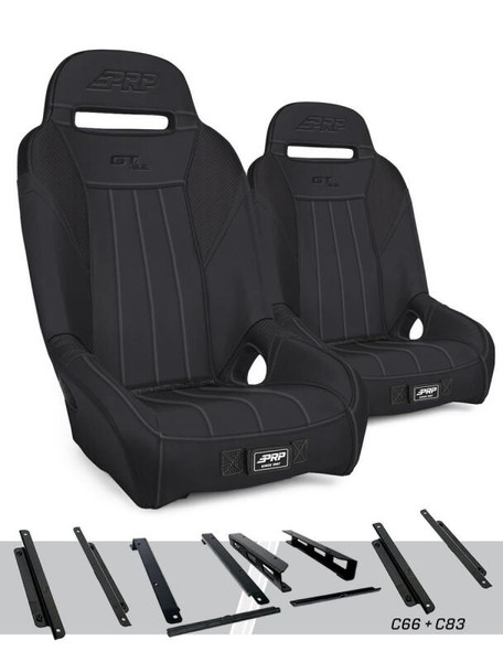 PRP GT/S.E. Suspension Seats Kit for Honda Talon (Pair) - Black - A5701-PORXP-C66-201 Photo - Primary