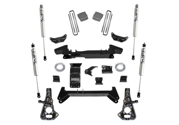 Superlift 01-10 Chevy Silv 2500HD/3500 4WD Knuckle Kit 6in Lift Kit w/ Fox 2.0 Shocks - K860F Photo - Primary