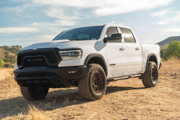 DV8 Offroad 19-25 RAM 1500 Crew Cab OE Plus Side Steps - Black Steel - SRDR1-01 Photo - Primary