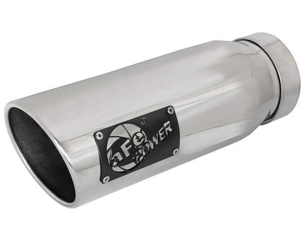 afe MACH Force-Xp Universal Exhaust Tip 4 IN Inlet x 5 IN Outlet x 12 IN L - 49T40502-P12 Photo - Primary