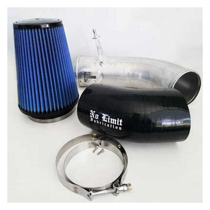 No Limit Fabrication - 6.7 PowerStroke Cold Air Intake Raw Oiled Filter Stage 2 2011-2016 - 67CAIRO11162