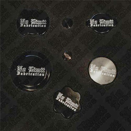 No Limit Fabrication - 6.7 PowerStroke Complete Cap Set Black 2017-2019 - 67CSB1719