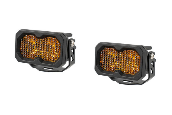 Diode Dynamics C2 2.0 Sport Yellow Flood Standard ABL (pair) - DD8097P Photo - Primary