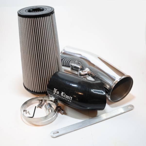 No Limit Fabrication - 6.7 PowerStroke Cold Air Intake Black Oiled Filter Stage 2 2011-2016 - 67CAIBO11162