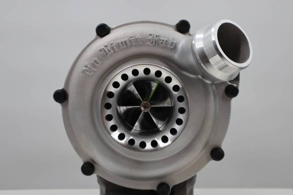 No Limit Fabrication - Stage 1 Drop-in Turbo Charger, Polished with Whistle, 15-19 6.7 PowerStroke - 67VGT62631519WP