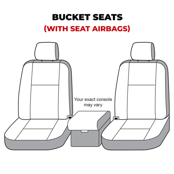 Covercraft 19-20 Ford F150 Waterproof Polyester SeatSaver Custom Front Row Seat Covers - Grey - SS3473WFGY Photo - out of package