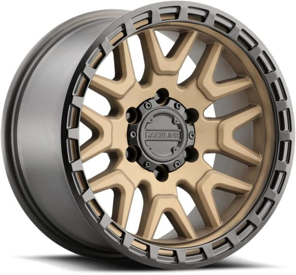 Raceline 953BZ Krank 20x9in / 6X135 BP / 0mm Offset / 87.1mm Bore - Bronze - 953BZ-29065-00 Photo - Primary