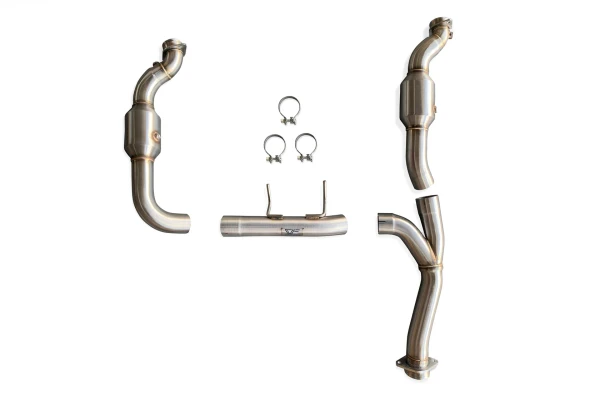 CVF - Stainless Steel Catted Downpipes for 2011–2014 F-150 3.5L EcoBoost - FF351114CDP-1