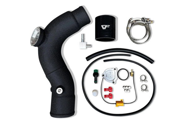 CVF - Hot + Cold Aluminum Intercooler Pipe Kit with HKS Flange for 2020–2025 3.0L Ford Explorer ST - EXPICBOV-H