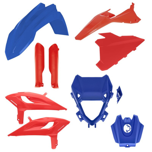 Acerbis 25+ Beta 125-300RR Race/RR X-Pro 2t/350-480RR Race 4t/RR X-Pro 4t Full Plastic Kt-Blue /Red - 2988131105 Photo - Primary