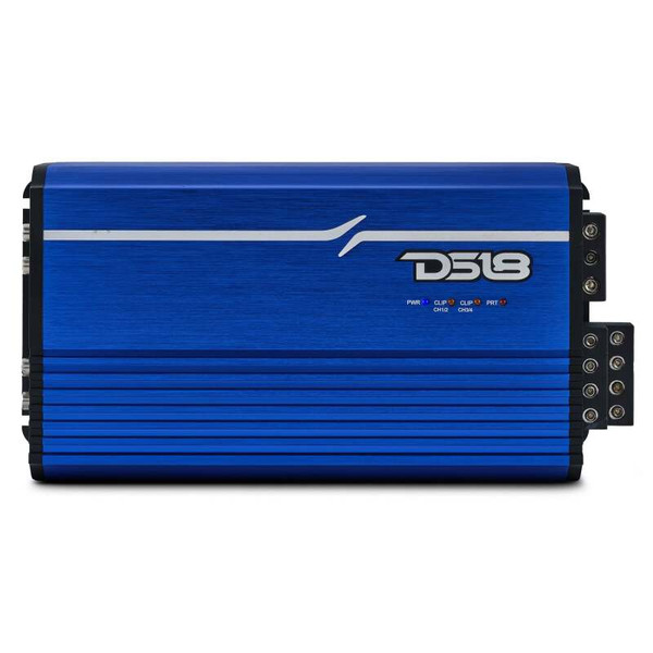 DS18 4-Channel Class-D Amp Stereo Full-Range 4 x 250 W RMS at4 ohm - Blue - FRP-2.4K4/BL Photo - Primary