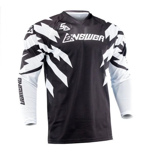 Answer 26 LE Syncron Rizz Vented Jersey Black/White/Cyan Youth - Small - 475217 User 1