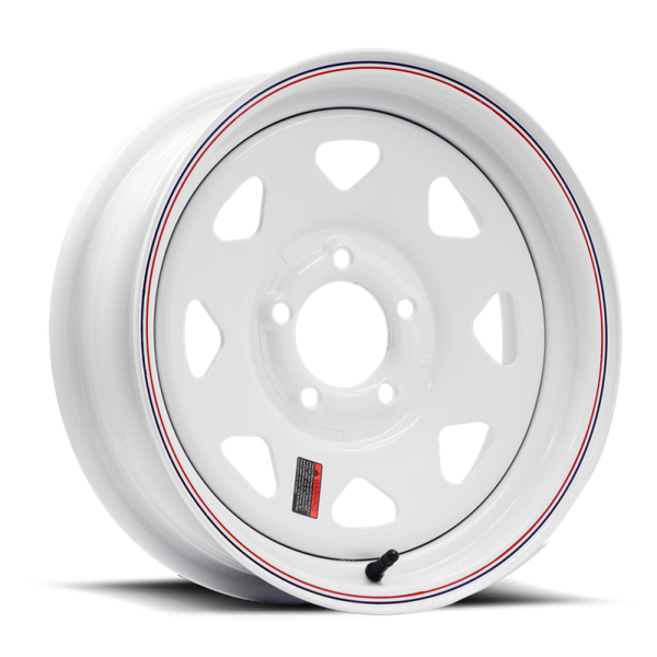 Raceline 80 Series 8 Spoke 16x8in / 8x6.5 BP / 4.5in BS - White - 8068080 Photo - Primary