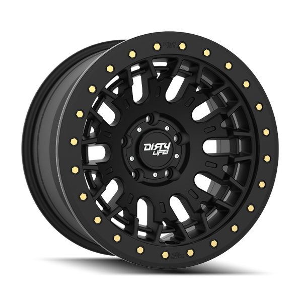Dirty Life DT-3 17X9 5x127 -38 Offset - Satin Black w/ Simulated Beadlock - 9317-7973MB38 Photo - Primary
