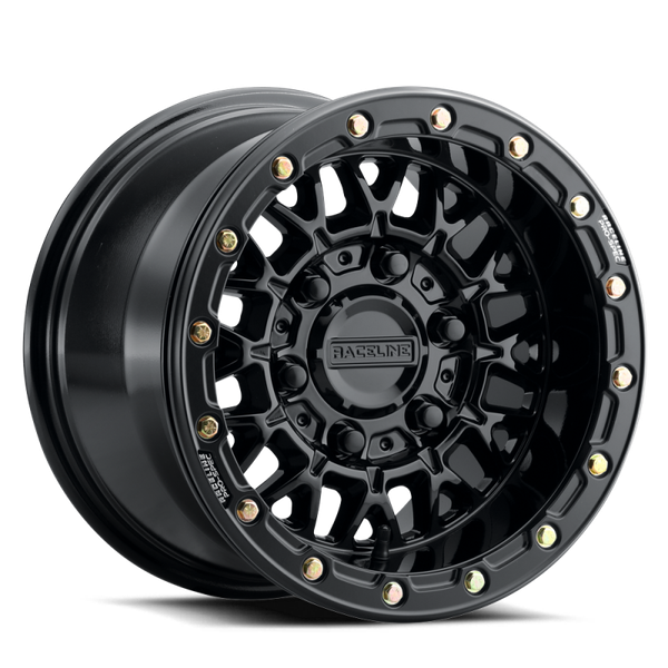 Raceline A15 Omega 15x10in / 5x114.3 BP / 10mm Offset / 68mm Bore - Gloss Black - A15GB-51012+10 Photo - Primary