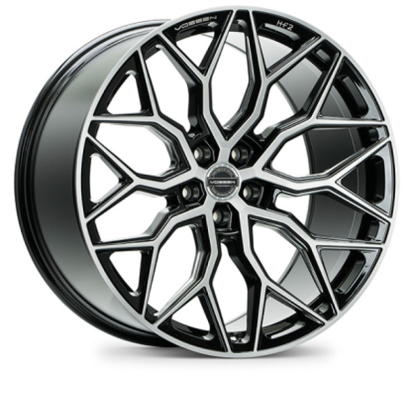 Vossen HF-2 22x11 - 5x130 - ET50 - Deep Face - 71.6 -- Brushed Gloss Black Wheel - HF2-2P44 Photo - Primary