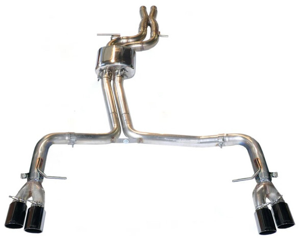 AWE Tuning Audi S5 3.0T Track Edition Exhaust - Chrome Silver Tips (90mm) - 3010-42048 Photo - Primary