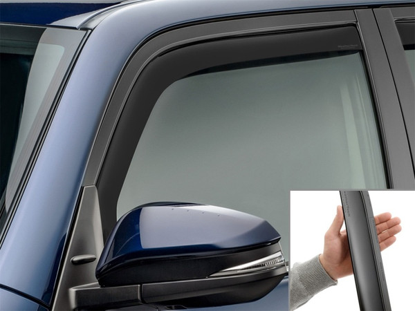 WeatherTech 10-24 Toyota 4Runner Front Front Side Window Deflectors - Matte Blk - 80531IMB Photo - Primary