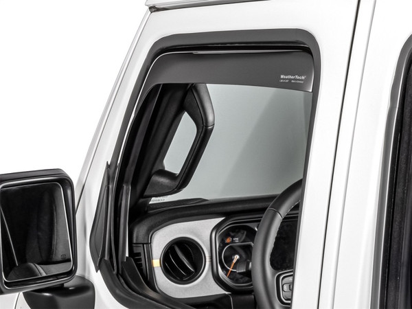 WeatherTech 20-26 Jeep Gladiator JT Front Front Side Window Deflectors-Dark Tint - 80922IM Photo - Primary