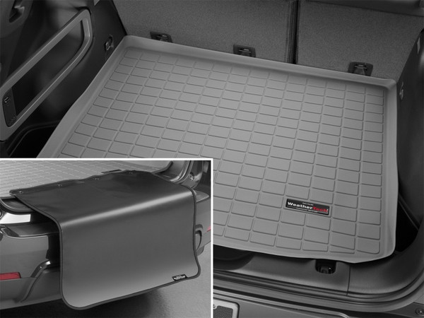 WeatherTech 21-26 Nissan Rogue Cargo Liner w/ Bumper Protector - Grey - 421893SK Photo - Primary