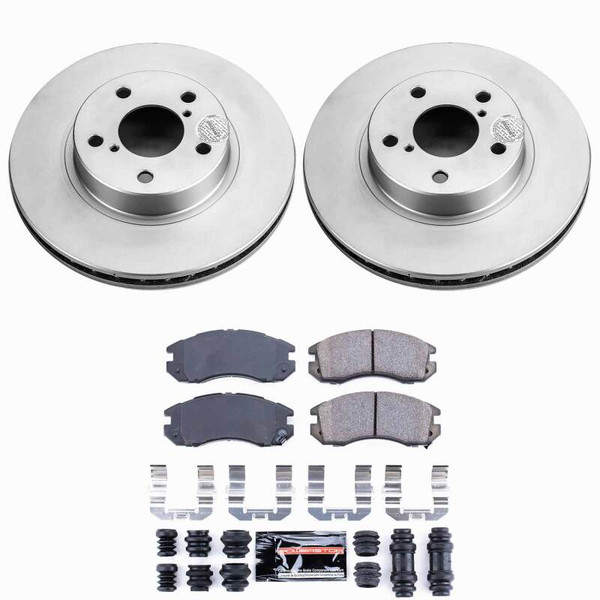 Power Stop 93-96 Subaru Impreza Front Z23 Coated Brake Kit - CPK443-23 Photo - Primary