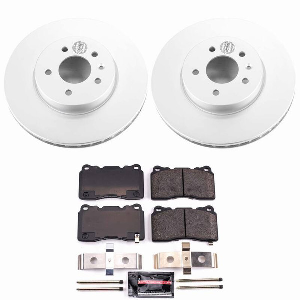 Power Stop 13-18 Cadillac ATS Front Z23 Coated Brake Kit - CPK6389-23 Photo - Primary