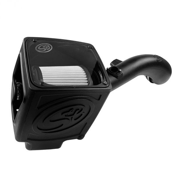 Cold Air Intake For 09-13 Chevrolet Silverado/ Sierra 2500 3500 6.0L Dry Extendable White S&B