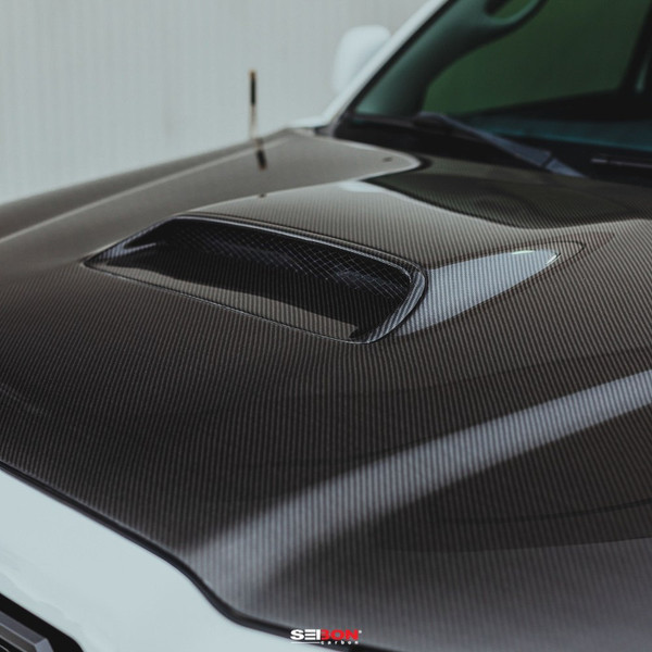Seibon 05-11 Toyota Tacoma TR-Style Carbon Fiber Hood - HD05TYTA-TR User 1