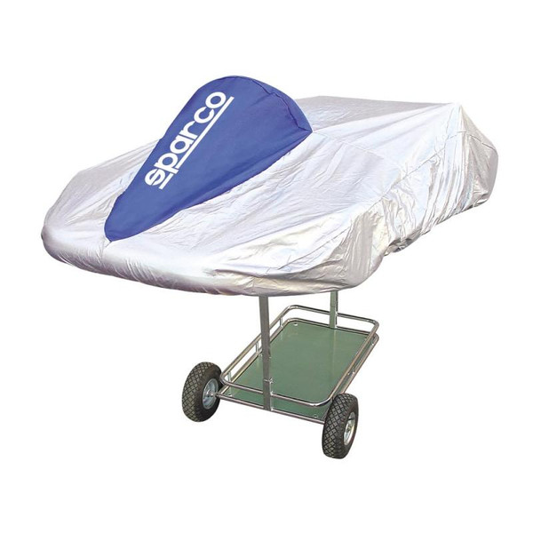 Sparco Kart Cover Silver/Blue - 02712A Photo - Primary