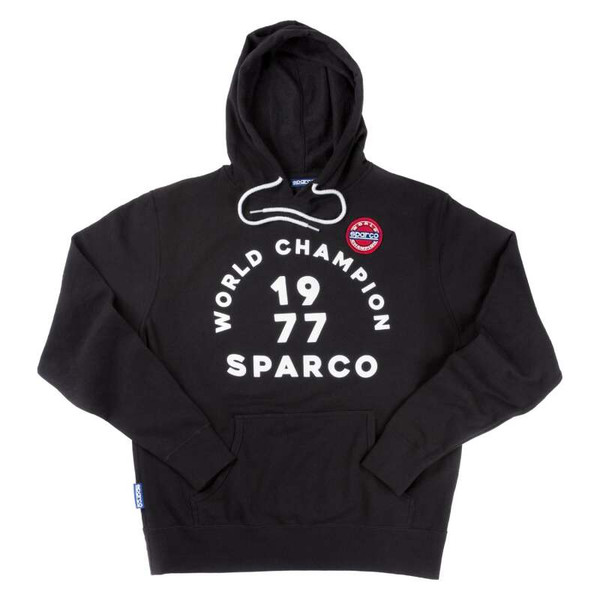Sparco Sweatshirt Hooded 77 Black XLRG - SP03400NR4XL Photo - Primary