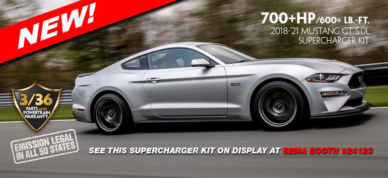 Check out the new Hamburger's Supercharger kit for the 2018-2021 Mustang GT 5.0L