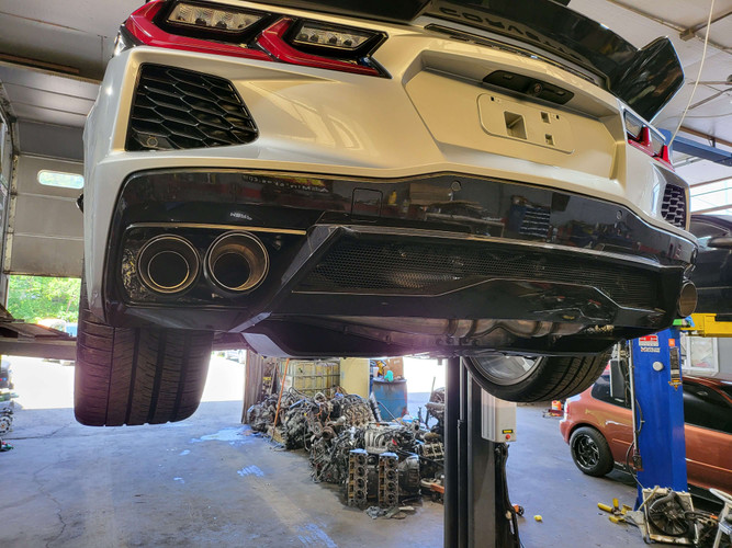 Installing MBRP exhaust on your 2020+ Covette C8.  Amazing sounds and no drone.