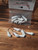 1/8 - Shad Dart - White Glow - #4 Matzuo Red Sickle Hooks
