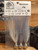3/8 oz - Walleye Head Bucktail Jig - Grey/White