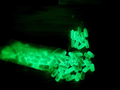 Glowing Pill Floats