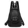 2020 Fashion Ladies Embroidery Small Backpack High Quality Soft Washed Leather Backpack Women Multifunc Bagpack Mochilas Mujer| |