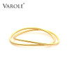VAROLE Double Line Cuff Bracelets Bangles For Women Accessories Fashion Jewelry Gift Pulseras Dropshipping|Bangles|