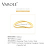 VAROLE Double Line Cuff Bracelets Bangles For Women Accessories Fashion Jewelry Gift Pulseras Dropshipping|Bangles|