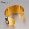 VAROLE 36mm Width Gold Color Colorful Copper Bangles & Bracelets Bangle for Women Cuff Bracelet Pulseiras Enamel Jewelry|bracelet bangle for women|copper banglebangles for women