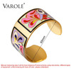 VAROLE Top Quality 100% Copper Opening Color Enamel Love Bangle Bracelets & Bangles Pulseiras Women Fashion Jewelry pulsera|love bracelet|bracelets & banglesbangle love bracelet