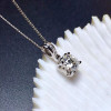 Moissanite Pendant 1CT VVS Lab Diamond Fine Jewelry for Women Wedding Party Anniversary Git Classic Style 925 Sterling Silver|Pendants|