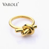 VAROLE Brand New Fashion Trendy Knot Rings For Women Classic Design Gold Color Jewelry Anel Wholesale|knot ring|brand rings for womenfashion rings for women