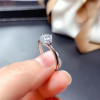 Moissanite Ring 1CT VVS Lab Diamond Luxury Fine Jewelry for Women Wedding Party Anniversary Gift Real 925 Sterling Silver|Rings|