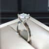 3CT Moissanite Ring VVS 9MM Lab Diamond Fine Jewelry Test Passed Women Wedding Gift With Certificate Real 925 Sterling Silver|Rings|