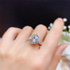 5CT Moissanite Ring VVS Round Cut Lab Diamond Classic Style Jewelry for Women Engagement Wedding Gift Real 925 Sterling Silver|Rings|