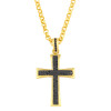 LUALA Gold Chain Cross Necklace For Women White/black Cubic Zirconia Choker Necklace Pendant CZ Female Religion Jewelry Gifts|Pendant Necklaces|
