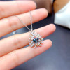 London Blue Topaz Pendant 4*6MM Natural Gemstone Necklace for Women Anniversary Party Gift Real 925 Sterling Silver Fine Jewelry|Pendants|