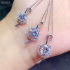 Moissanite Pendant 1CT 2CT 3CT VVS Lab Diamond Fine Jewelry for Women Engagement Party Gift Real 925 Sterling Silver Necklace|Pendants|