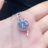 Moissanite Pendant 1CT 2CT 3CT VVS Lab Diamond Fine Jewelry for Women Engagement Party Gift Real 925 Sterling Silver Necklace|Pendants|